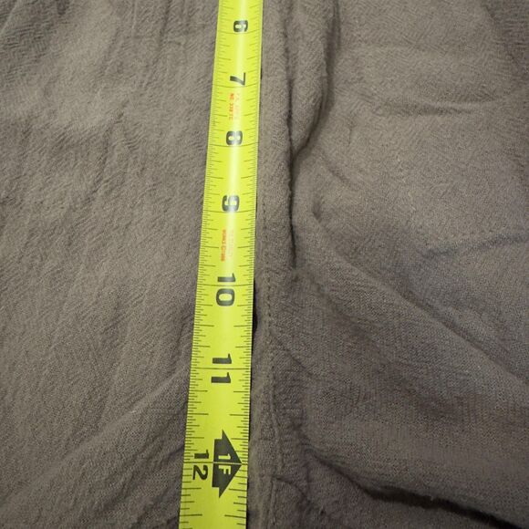 Lulu B 2 Piece Set Womens Small Brown Embroidered Frayed Top Pants Boho Cotton - Picture 9 of 14